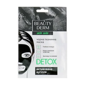 Маска тканевая для лица Detox BEAUTYDERM 25 мл- цены в Сумах