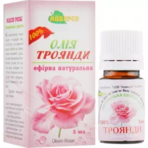 Масло розы 100% эфирное 5мл- цены в Доброполье