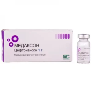 Аналоги та замінники препарату Медаксон порошок для приготування розчину для ін'єкцій флакон 1г №1