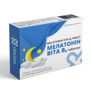 Аналоги та замінники препарату Мелатонін Віта В6 таблетки 245мг Vitacore №30