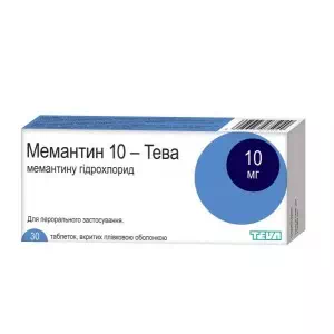 Аналоги и заменители препарата МЕМАНТИН 10-ТЕВА ТАБ. 10МГ #30