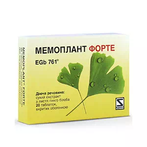 Мемоплант форте 80 мг таблетки №20- цены в Кременчуге