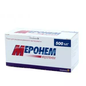 Отзывы о препарате Меронем порошок для приготовления раствора для инъекций 500мг флакон №10