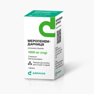 Меропенем-Дарница порошок для раствора для инъекций и инфузий 1000мг флакон №1- цены в Тернополе
