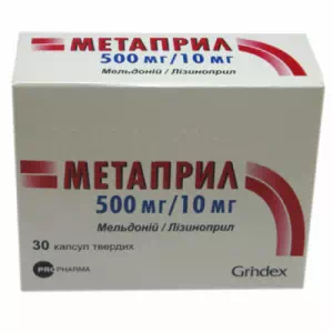 Аналоги и заменители препарата Метаприл капсулы 500мг 10мг №30