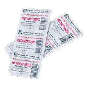 Метилурацил таблетки 0,5г №20(10х2)- ціни у Южноукраїнську