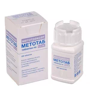 Метотаб таблетки 2.5мг №100- ціни у Обухові