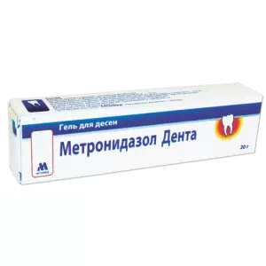 Метронидазол Дента гель д десен 20г туба- цены в Доброполье