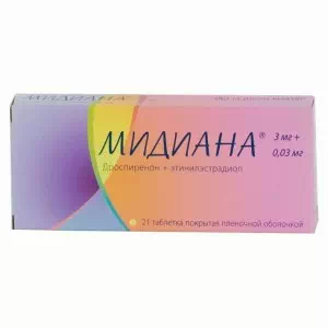 Мідіана таблетки №21- ціни у Вінниці