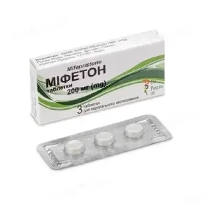 Міфетон таблетки 200мг №3- ціни у Новомосковську