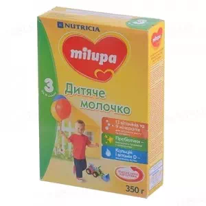 Мілупа суміш молочна 3 Дитяче молочко 350г- ціни у Кропивницький