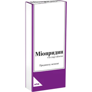 Міопридин 4мг таблетки №20- ціни у Дніпрі