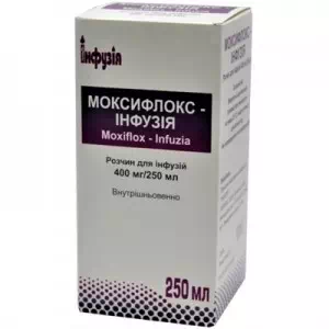 МОКСИФЛОКС-ІНФУЗІЯ розчин д/інф., 400 мг/250 мл по 250 мл у пляш.- ціни у Червонограді