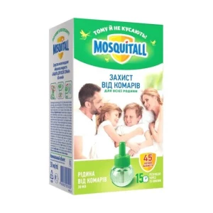 MOSQUITALL жидкость от комаров Защита для всей семьи 30мл (45 ночей)- цены в Александрии