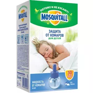 MOSQUITALL жидкость от комаров Нежная защита д детей 30мл(30 ночей)- цены в Светловодске