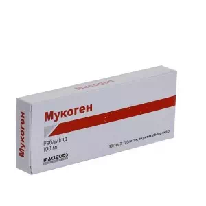 Мукоген таблетки 100мг №30- цены в Южноукраинске