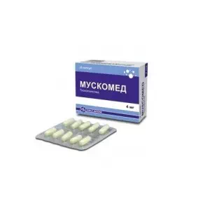 МУСКОМЕД капсули тв. 4 мг №20 (10х2)- ціни у Кремінній