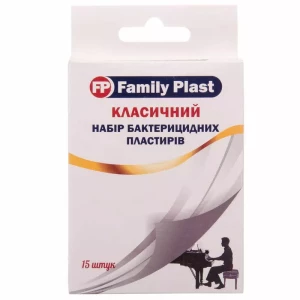 Набір пластирів Family Plast бактерицидних класичний №15- ціни у Вознесенську