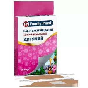 Набір л пласт.Family plast бакт.полім.детскій72х19-25х72мм №20- ціни у Броварах