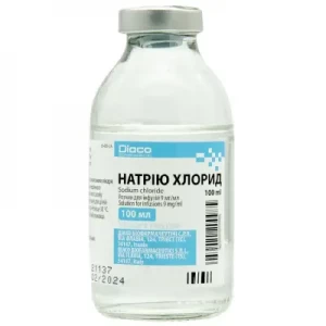 Натрію хлорид розчин для інфузій 9мг/мл пляшка 100мл DIACO- ціни у Переяслав - Хмельницькому