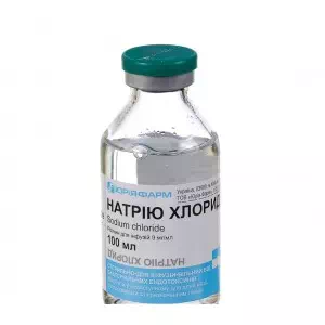 Натрия хлорид раствор инфузионный 0,9%,флакон 100мл- цены в Никополе
