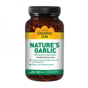 Натуральний часник Natures Garlic 180 капсул- ціни у Добропіллі
