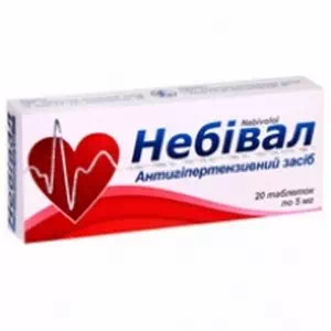 Небивал таблетки 5мг №20- цены в Ивано - Франковск