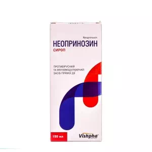 Инструкция к препарату Неопринозин сироп 250мг 5мл 150мл