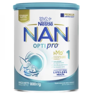 Суміш молочна дитяча НЕСТЛЕ Nestle NAN 1 Optipro гіпоалергенна від народження 800г- ціни у Дрогобичі