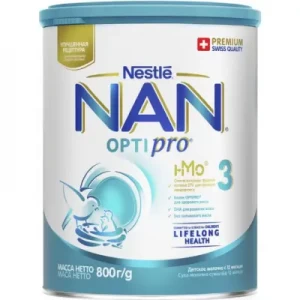 Nestle NAN 3 Optipro сухая молочная смесь для детей с 12 месяцев 800г- цены в Белой Церкви