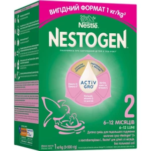 Nestle Nestogen 2 суха молочна суміш з лактобактеріями L.Reuteri від 6 міс.1000г- ціни у Покровську