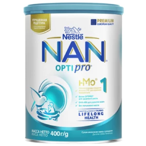Сухая молочная смесь NAN 1 для детей с момента рождения банка 400 г- цены в Днепре