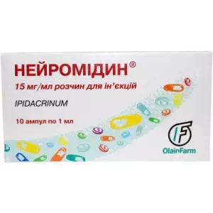 Инструкция к препарату НЕЙРОМИДИН ИН.1.5% 1МЛ АМП.#10