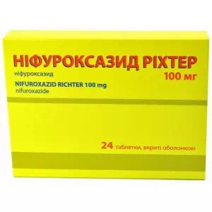 Ніфуроксазид Ріхтер таблетки, в/о по 100 мг №24- ціни у смт. Нова Прага