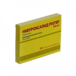 Нифуроксазид таблетки 100мг №24- цены в Кременчуге