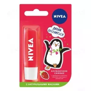 NIVEA Lip Care Бальзам д губ Клубничное сияние 5.5мл- цены в Золочеве