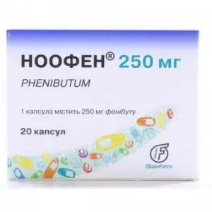 ноофен (фенибут) капс 250мг №20- цены в Нововолынске