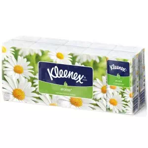 Носовые платочки Kleenex ромашка№10х10- цены в Глыбокая
