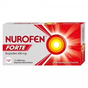 Нурофен Форте таблетки 400мг №12- цены в Днепре