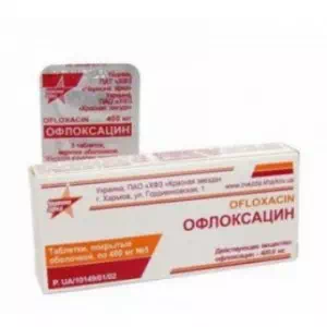 Офлоксацин таблетки 400мг №5 Червона зірка- ціни у Умані