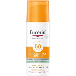 Оіл Контрол сонцезахисний гель-крем Eucerin 87937 для обличчя з тонуючим ефектом SPF 50+ світлий відтінок для комбінованої та проблемної шкіри 50 мл- ціни у Черкасах