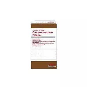 Оксаліплатин "Ебеве" концентрат для р-ну д/інф. 5 мг/мл (200 мг) по 40 мл №1 у флак.- ціни у Миколаїві