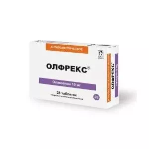 ОЛФРЕКС таблетки, в/плів. обол. по 10 мг №28 (14х2)- ціни у Черкасах