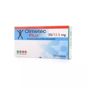 Олметек плюс таблетки, в/плів. обол. по 40 мг/12.5 мг №28 (14х2)- ціни у Оріхові