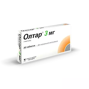 ОЛТАР 3МГ таблетки 3МГ №30- ціни у Дніпрі