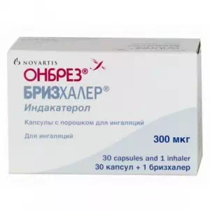 Инструкция к препарату Онбрез бризхайлер 300 мкг №30
