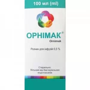 Орнімак розчин для інфузій 5мг мл 100 мл №1- ціни у Кам'янське
