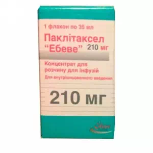 Паклітаксел концентрат для приготування розчину для інфузій 210мг/35мл №1- ціни у Мирнограді