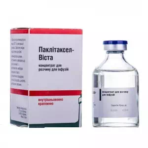 Паклитаксел-Виста конц.д р-ра д инф. 6мг мл 25мл (150мг) N1фл.*- цены в Сумах