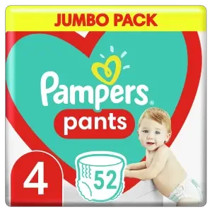 PAMPERS дитячі підгузки-трусики Pants Maxi (9-15кг) №52- ціни у Умані
